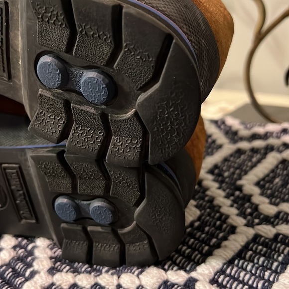 Timberland Mid Lace Up Brown Suede Navy Trim - Picture 10 of 12